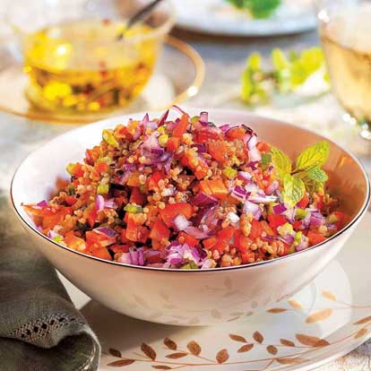 Quinoa Salade Met Paprika Wortel En Bleekselderij Maaltijdboxgroningen