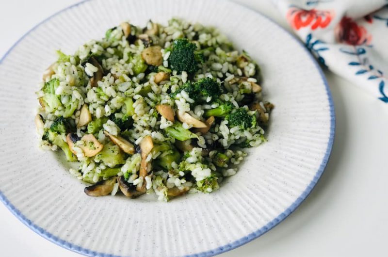Rijst met Champignons en Broccoli