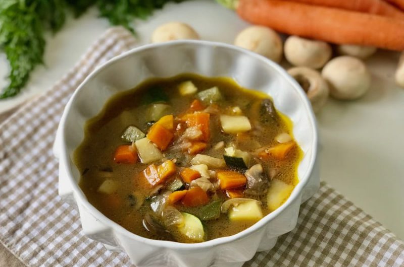 Gevulde groente soep