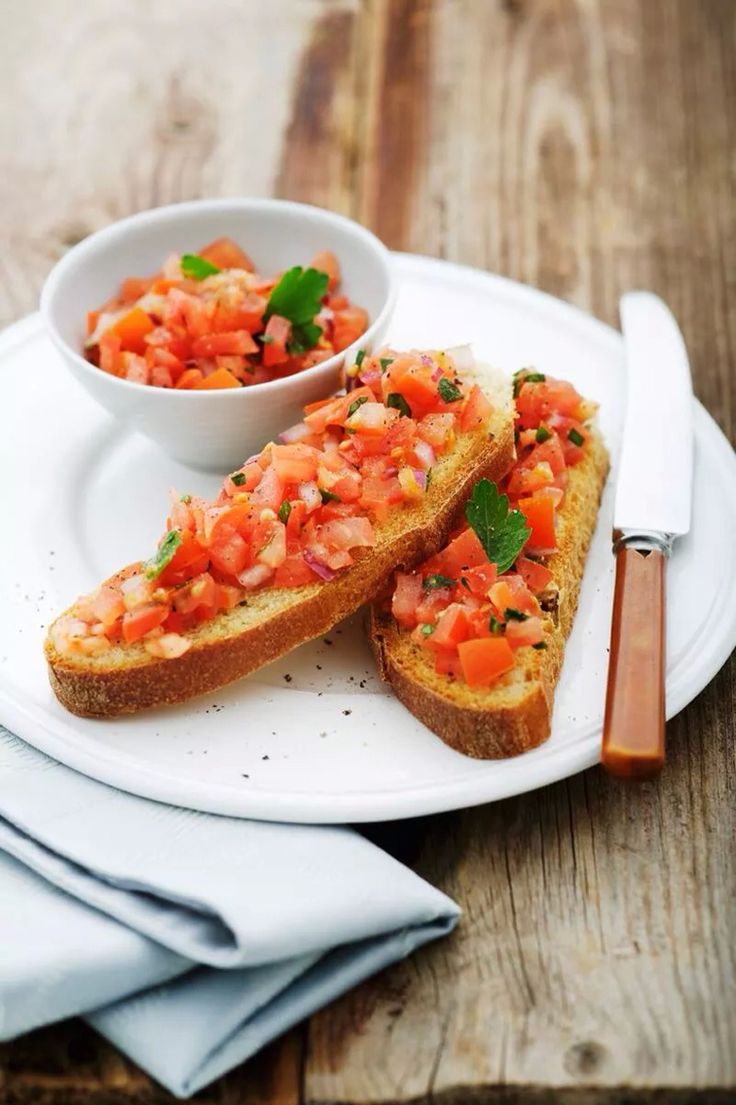 Bruschetta Met Tomaat En Ui Maaltijdboxgroningen