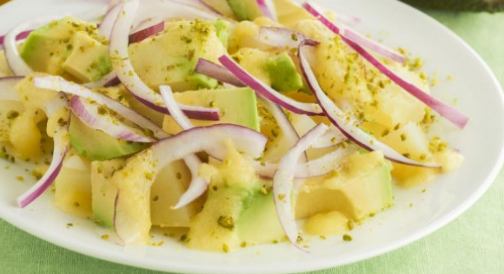 Aardappelsalade met avocado