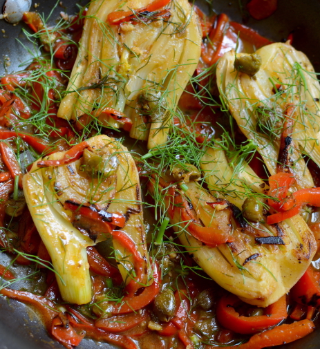 Gebakken venkel met paprika